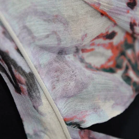 IRO Paris Jofrey Ruffle Mini Dress in Lilas Multico Sz 2 - Picture 10 of 10